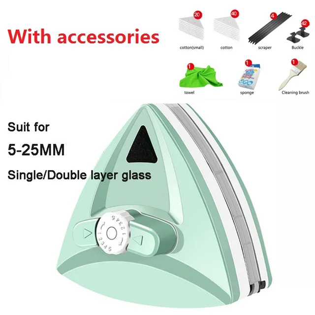 Magnetic Double-Sided Adjustable Window Cleaner Gadget - Image 6