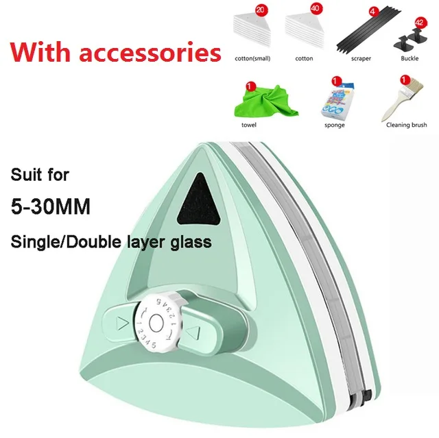 Magnetic Double-Sided Adjustable Window Cleaner Gadget - Image 7