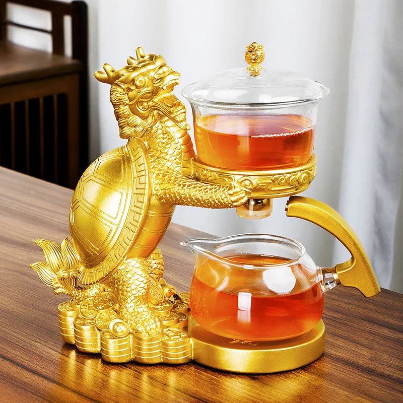 Magnetic Flow Kungfu Turtle Dragon Teapot Infuser - Image 9