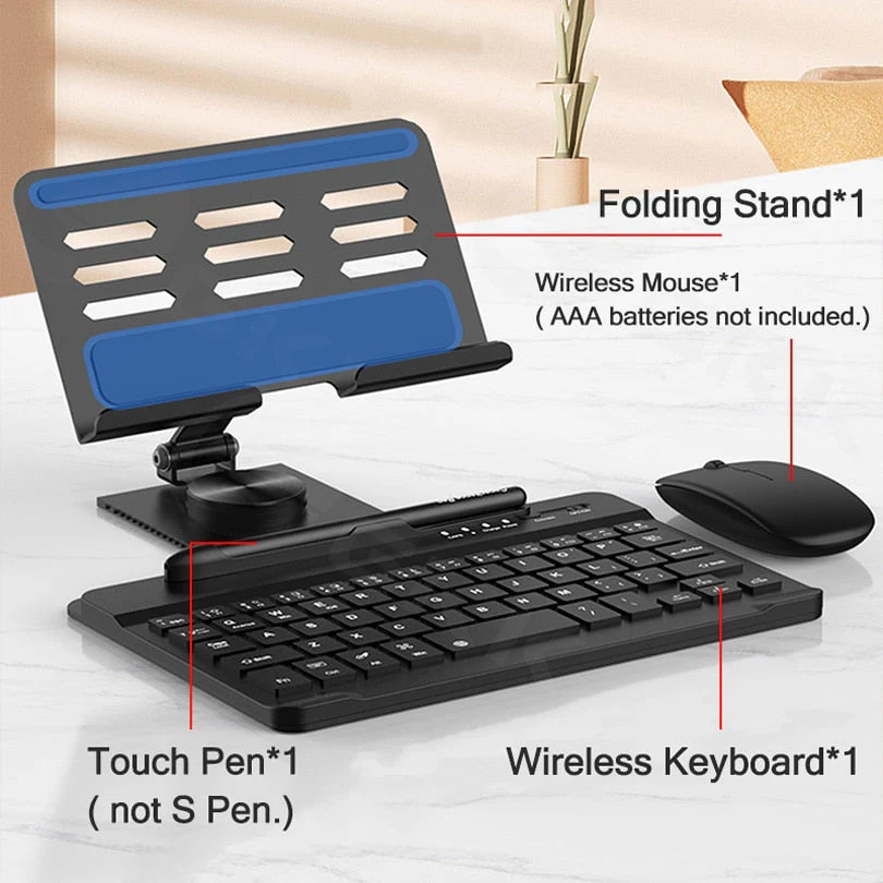 Magnetic Foldable Wireless Pro Keyboard Tablet Holder - Image 5
