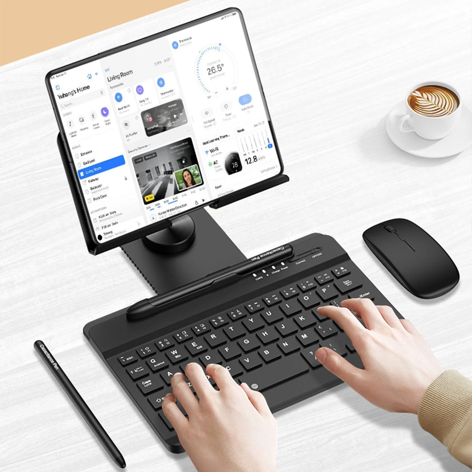 Magnetic Foldable Wireless Pro Keyboard Tablet Holder - Image 6