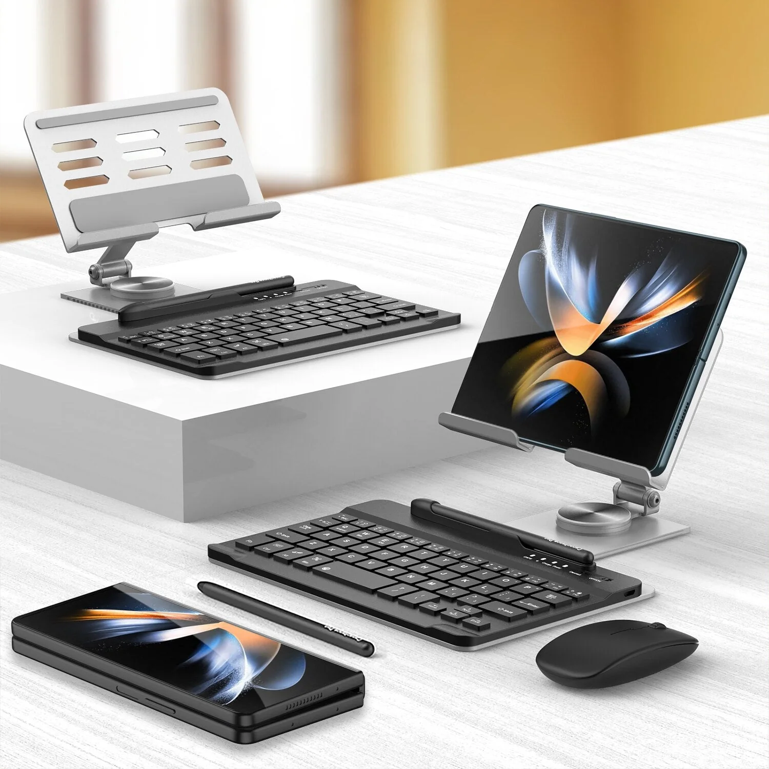 Magnetic Foldable Wireless Pro Keyboard Tablet Holder - Image 9