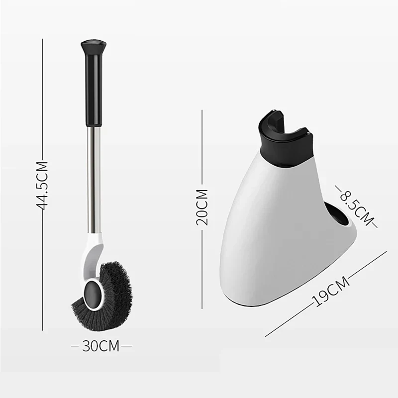 Magnetic Holder Toilet Deep Cleaning Brush Set - Image 2
