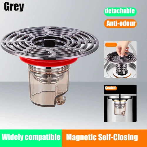 Magnetic Self-Closing Anti-Odor Bathroom Strainer Cover - Image 10