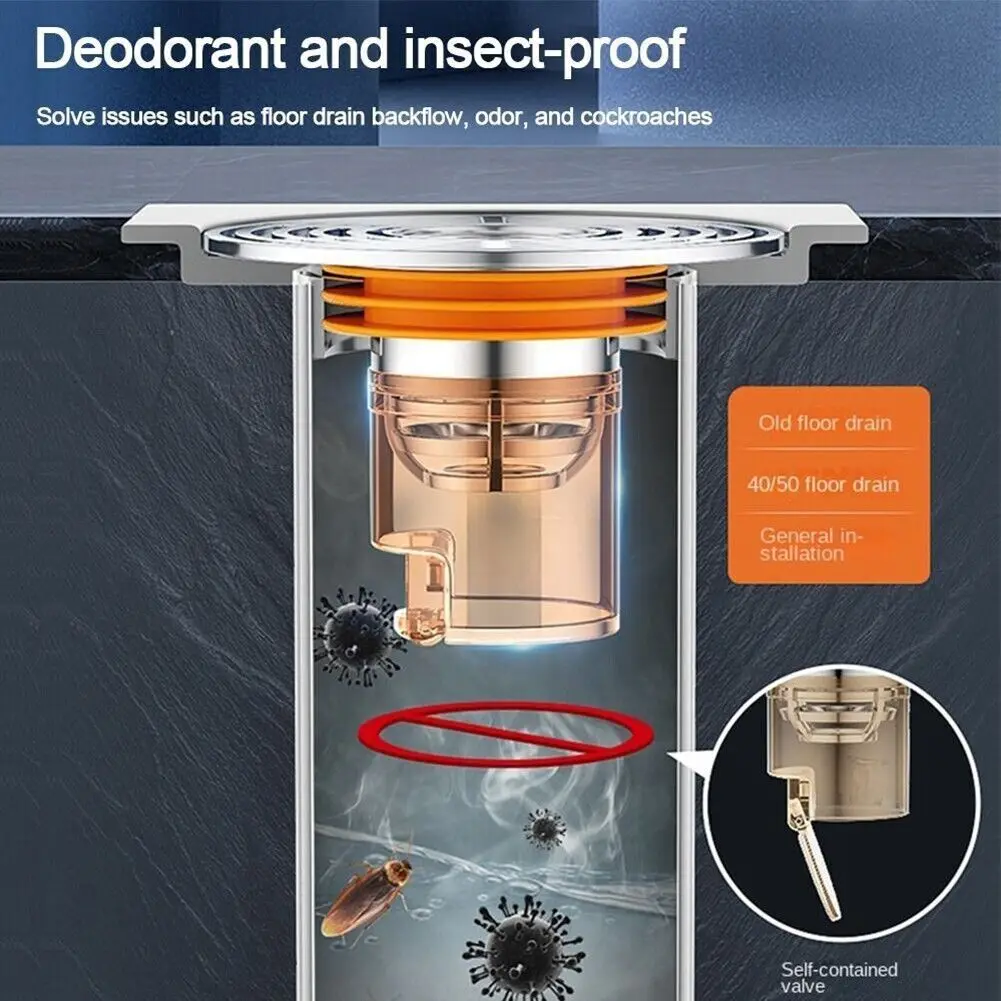 Magnetic Self-Closing Anti-Odor Bathroom Strainer Cover - Image 3