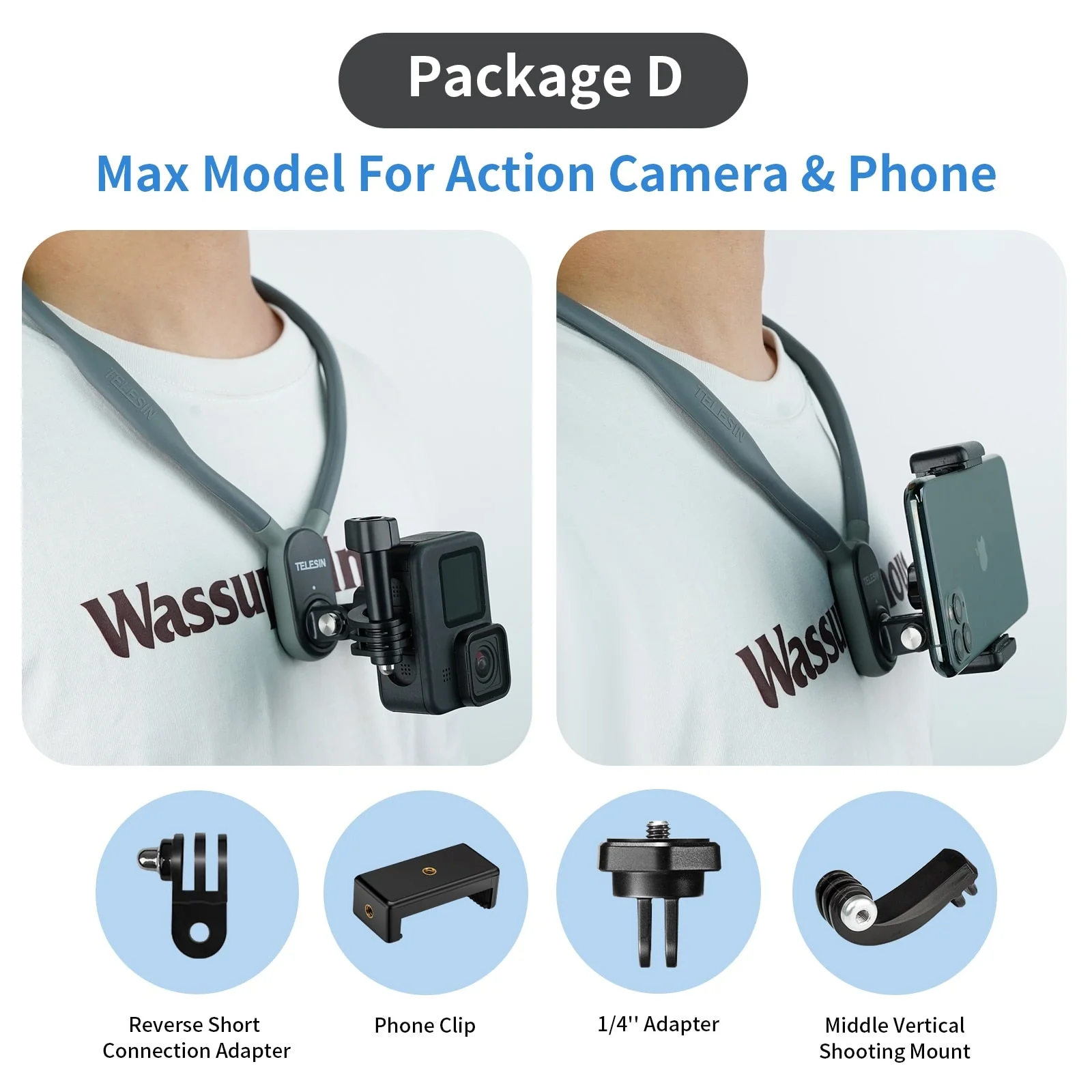 Magnetic Silicone Neck-Mounted Action Camera Accessories - Image 12