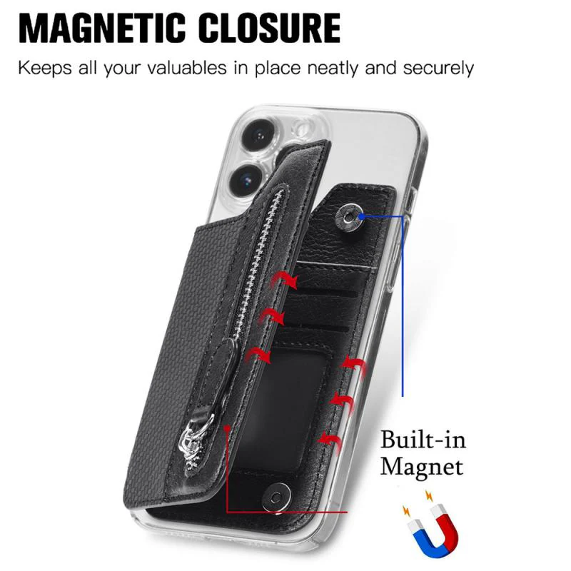 Magnetic Smart Travel Phone Case Wallet - Image 15
