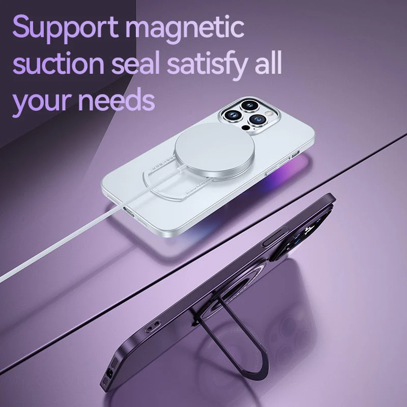 Magsafe Compatible Magnetic Ring Phone Case Stand - Image 4