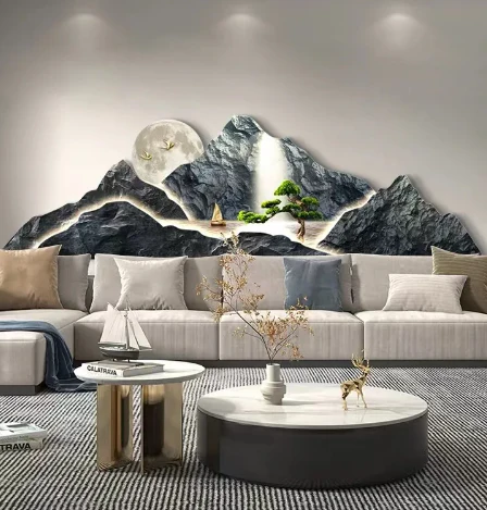 Majestic Peaks LED Mountain Art Canvas - Image 3