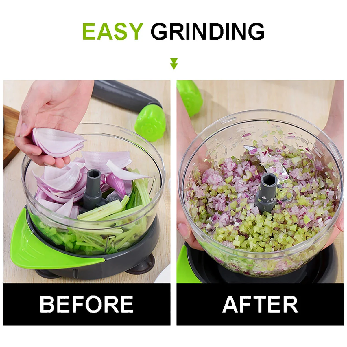 Manual Easy Simple Meat Vegetable Chopper Container - Image 7