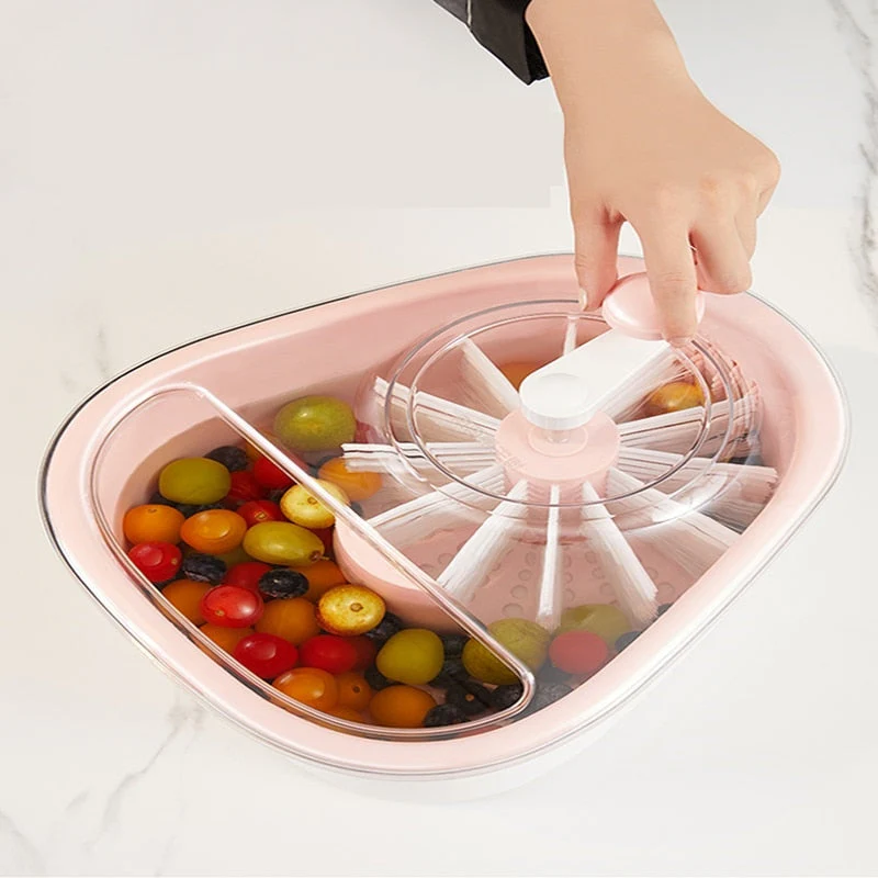 Manual Fruit Vegetable Washing Drainer Basket - Image 2