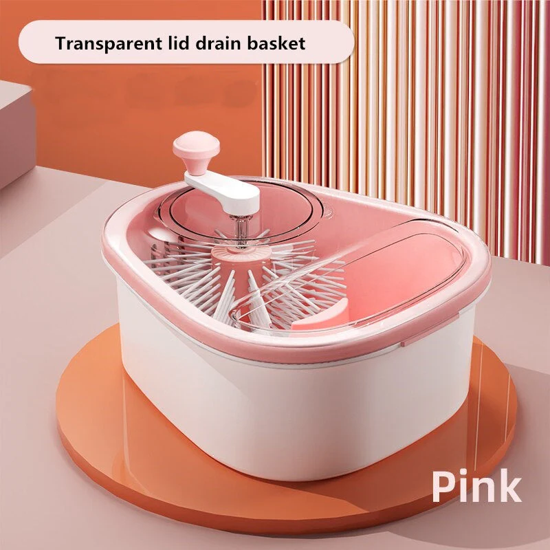 Manual Fruit Vegetable Washing Drainer Basket - Image 5