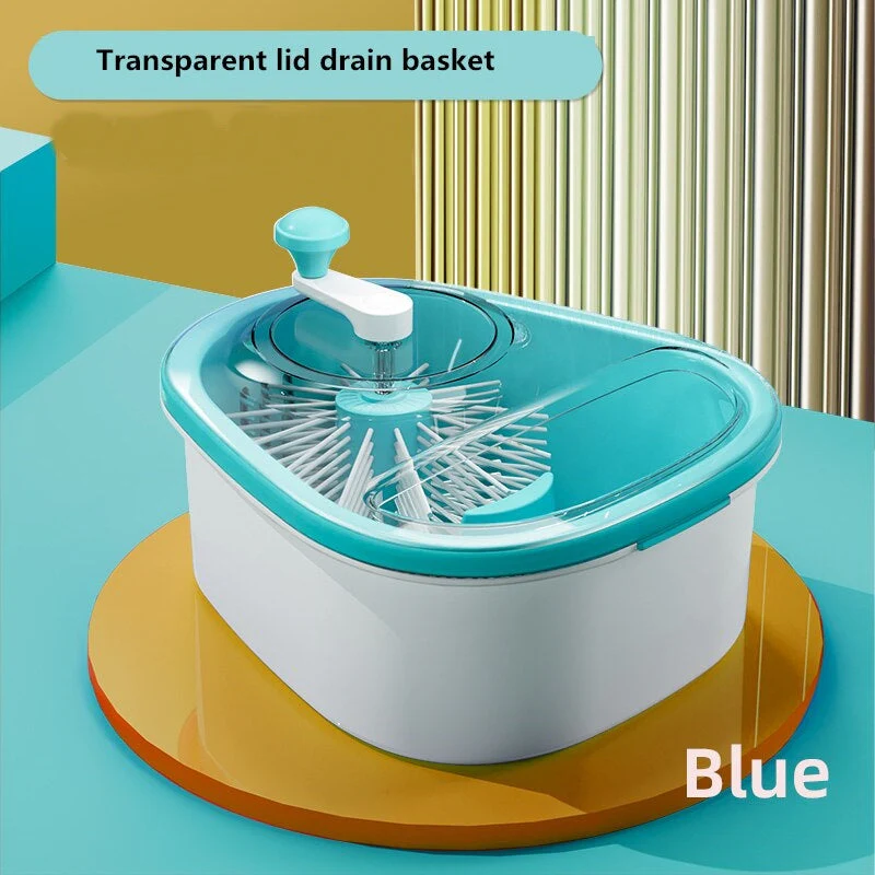 Manual Fruit Vegetable Washing Drainer Basket - Image 8