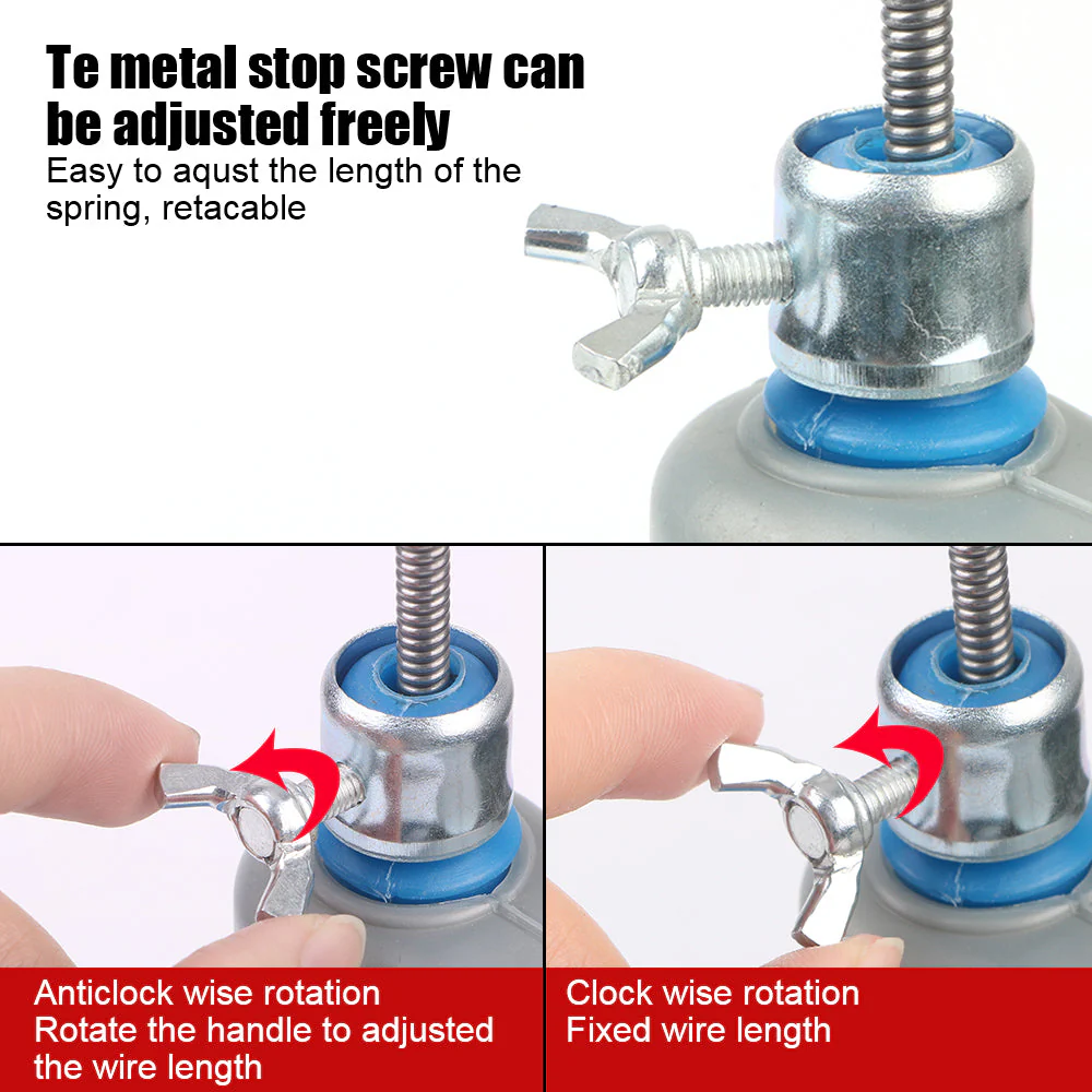 Manual Hand-Crank Drain Snake Shape Plumbing Tool - Image 4