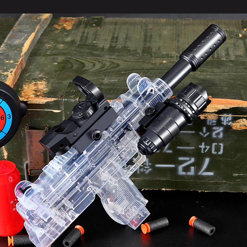 Manual Soft Bullet Submachine Toy Gun Set - Image 2