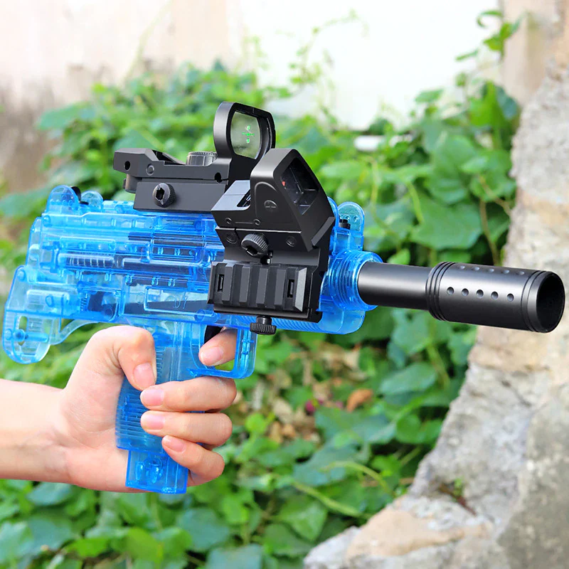 Manual Soft Bullet Submachine Toy Gun Set - Image 3
