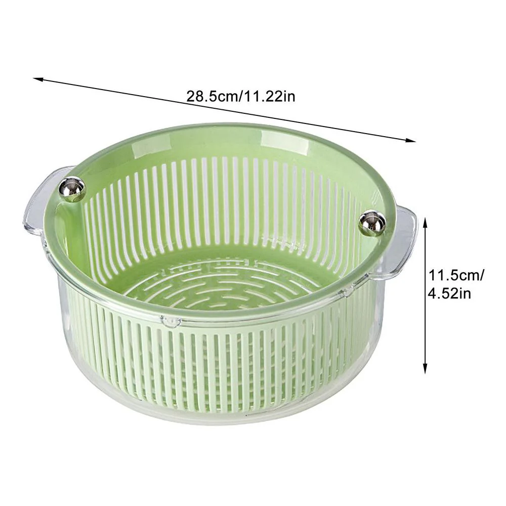 Manual Spin Vegetable Drainer Basket - Image 9