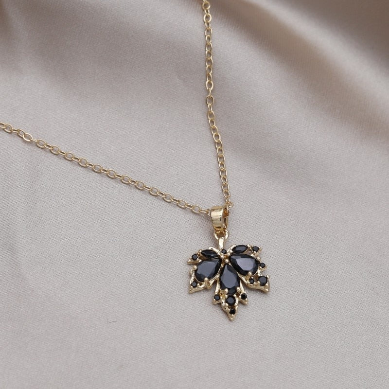 Maple Leaf Charm Elegant Necklace - Image 2