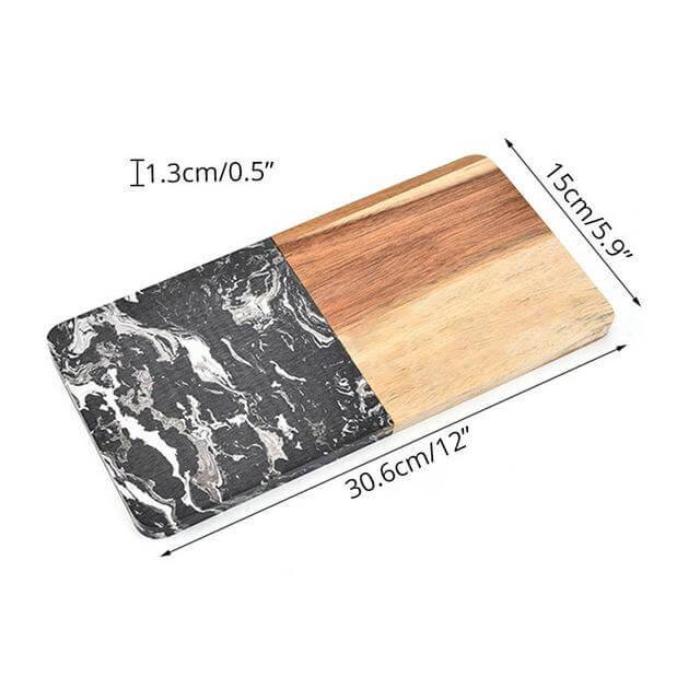 Marble & Acacia Wood Cutting Board - Image 3