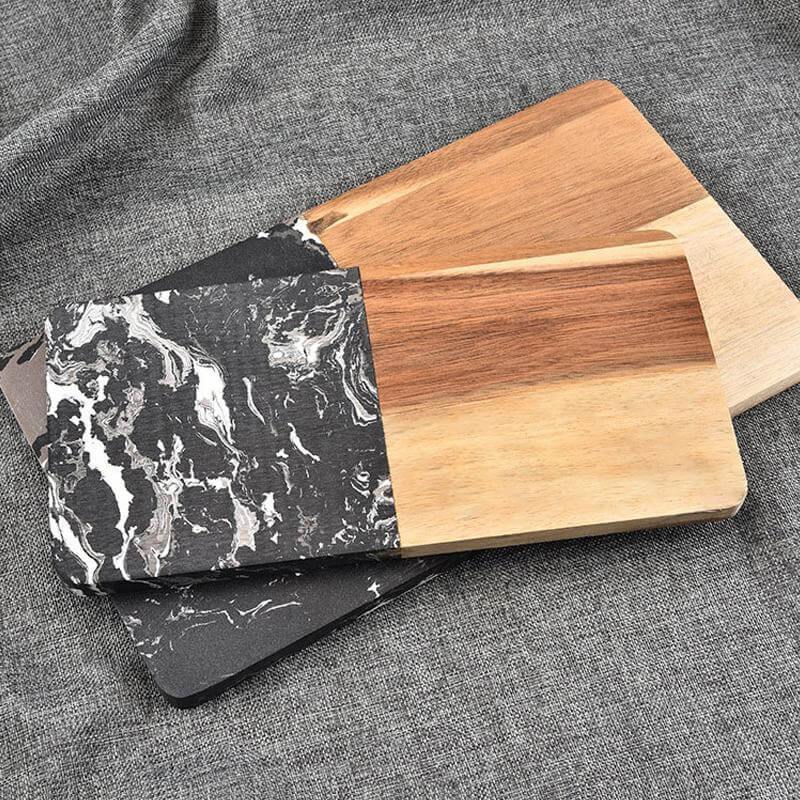Marble & Acacia Wood Cutting Board - Image 6