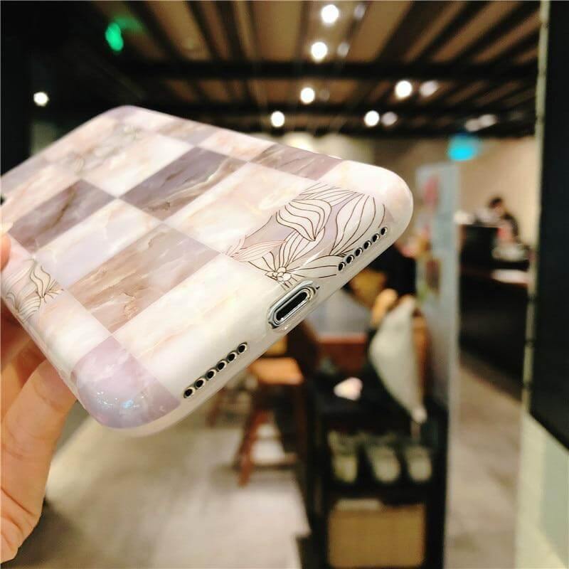 Marble Flower Petals Soft Iphone Cases - Image 2