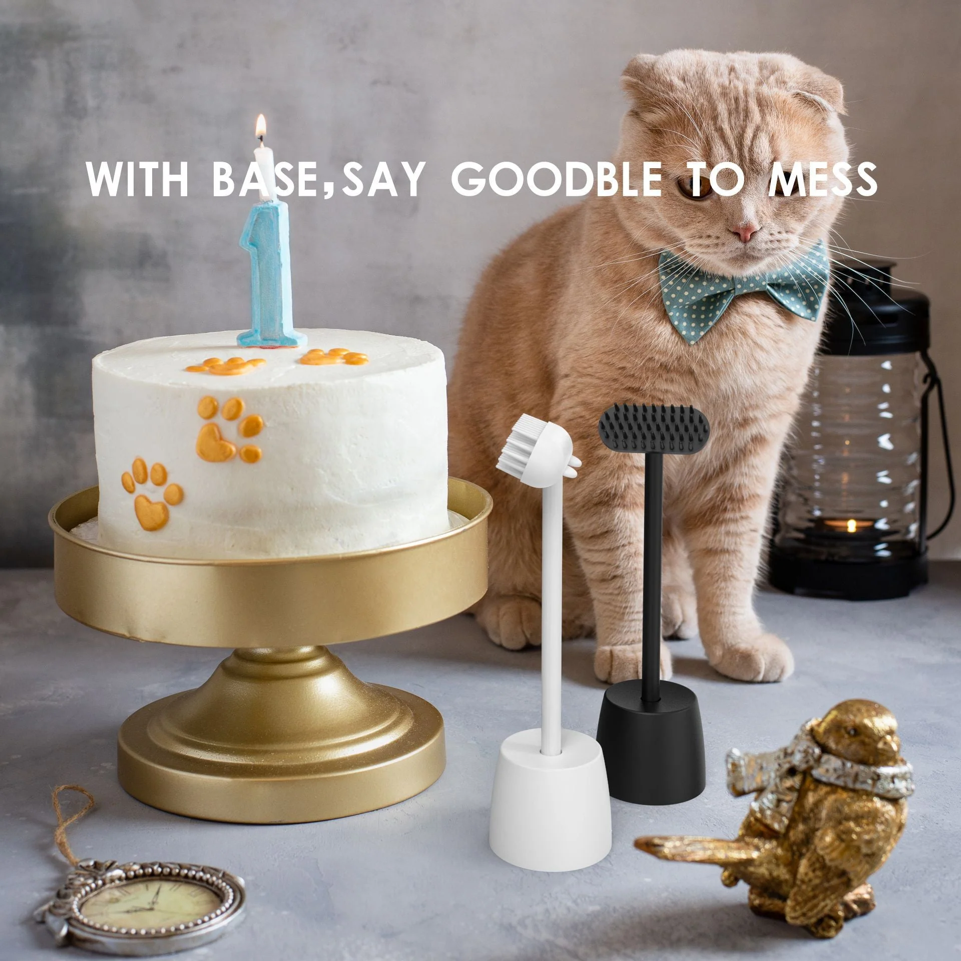 Massaging Cat Grooming Brush - Image 3