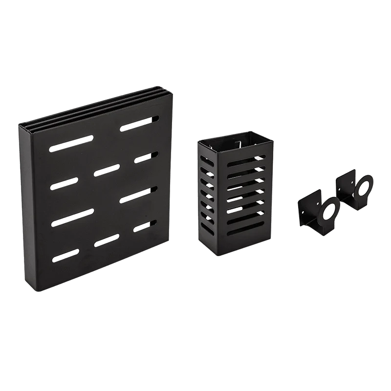 Mat Black No Drill Metal Kitchen Storage - Image 19