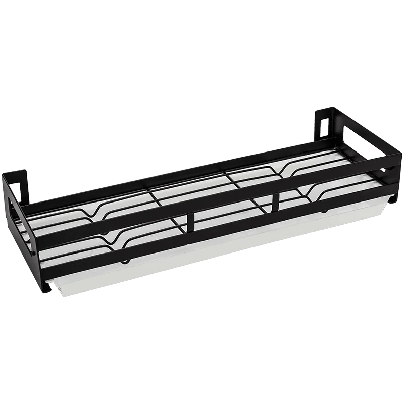 Mat Black No Drill Metal Kitchen Storage - Image 22