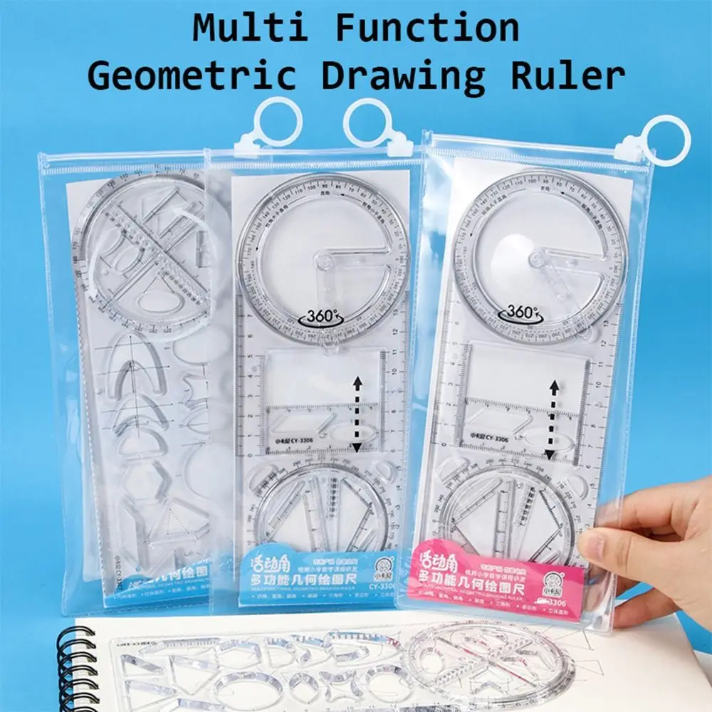 Math Genius Multi-Angle Drawing Precision Ruler - Image 2