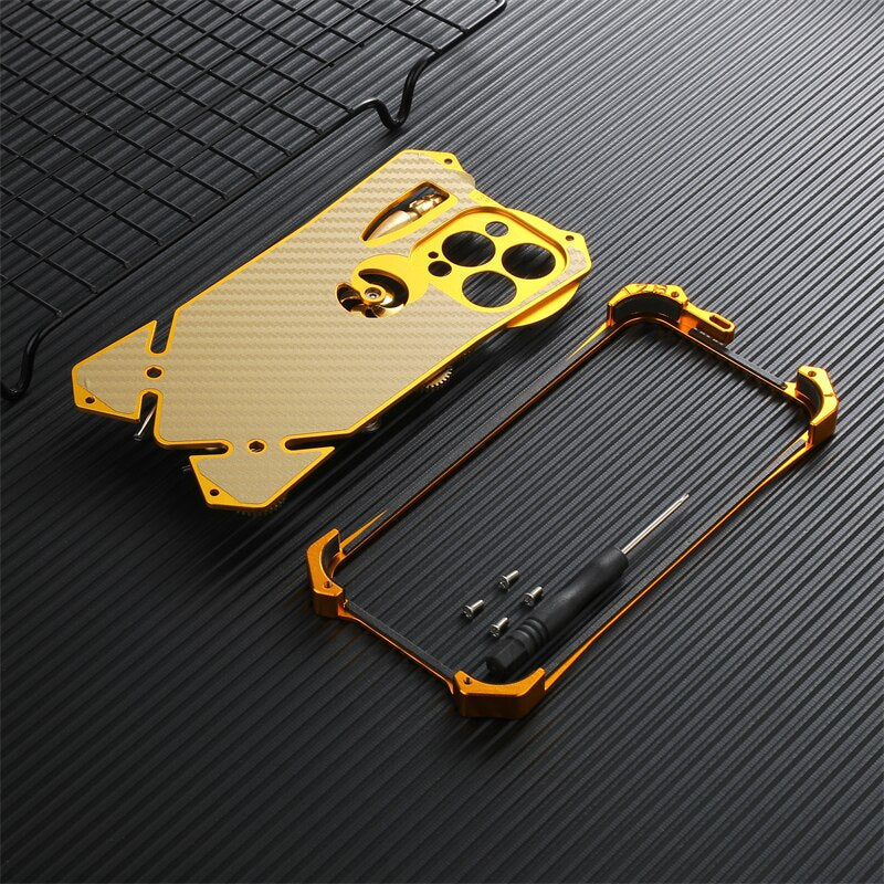 Mechanic Skull Cyberpunk Style iPhone Case - Image 3