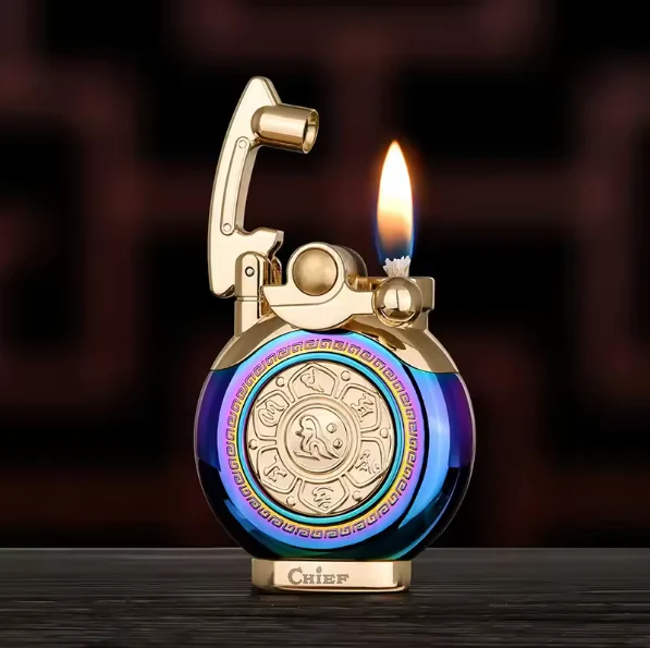 Mechanical Flip Top Kerosene Windproof Lighter - Image 5