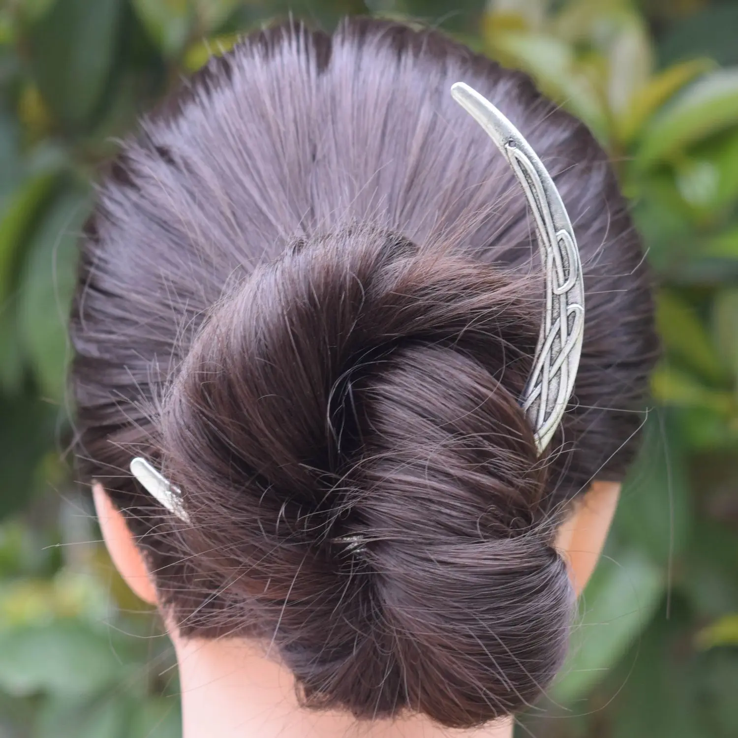 Medieval Crescent Moon Hair Stick - Image 5