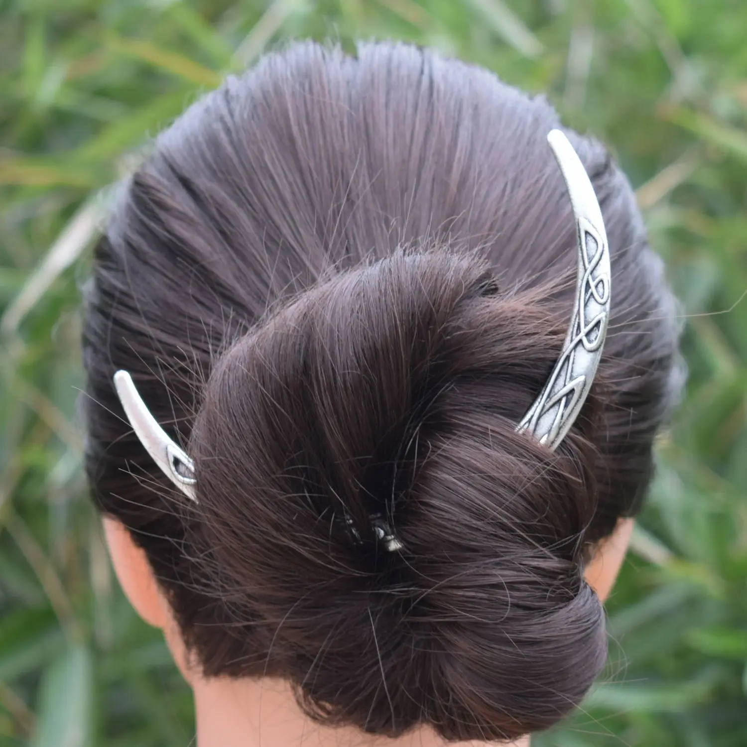 Medieval Crescent Moon Hair Stick - Image 9