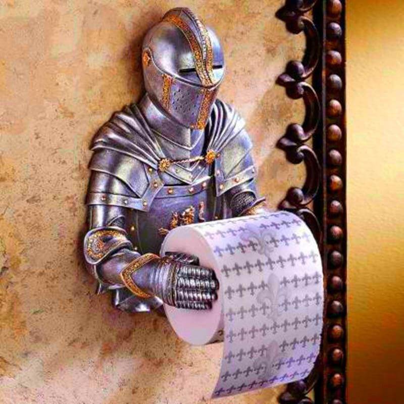 Medieval Knight Toilet Paper Holder - Image 3