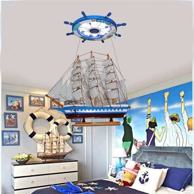 Mediterranean Boat Rudder Chandelier - Image 2