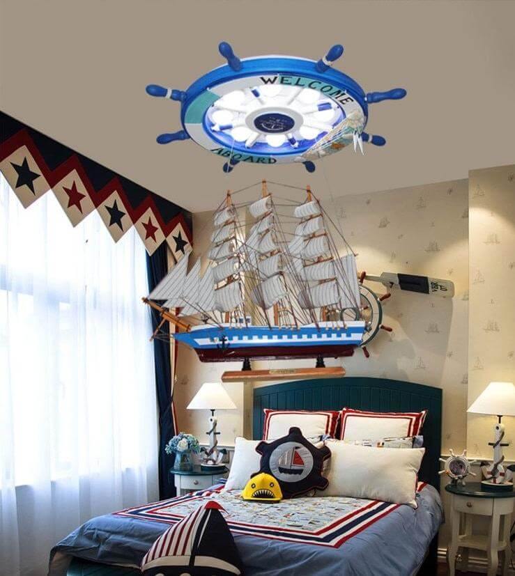 Mediterranean Boat Rudder Chandelier - Image 3