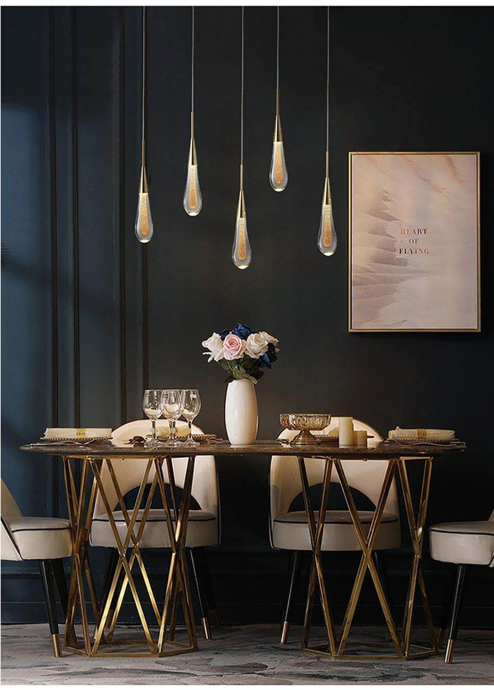 Melting Glass Crystal Luxury Pendant Lights - Image 17
