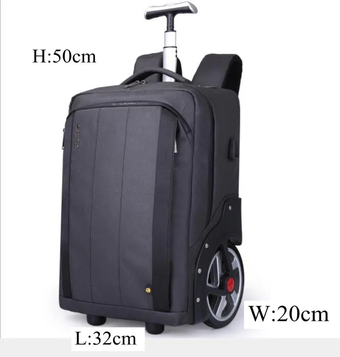 Men Business Travel Trolley Backpack - Image 11