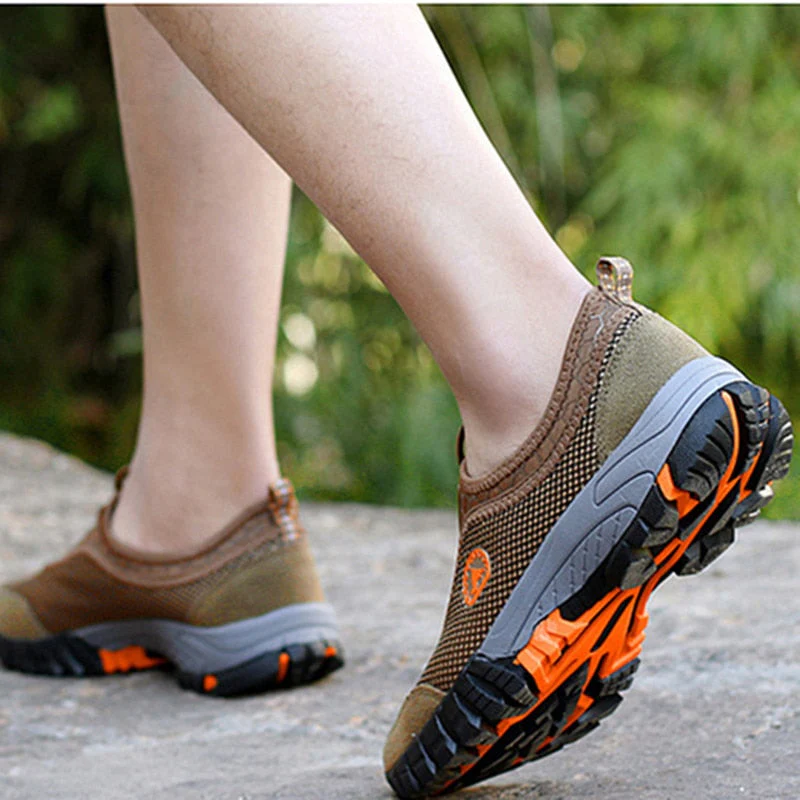 Men Outdoor Comfy Breathable Mountaineer Hiking Shoes - Image 10