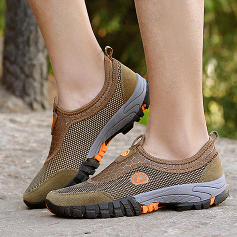 Men Outdoor Comfy Breathable Mountaineer Hiking Shoes - Image 11