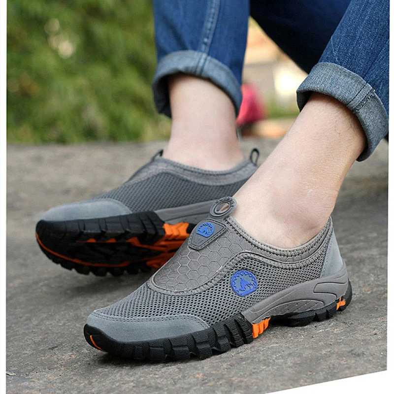 Men Outdoor Comfy Breathable Mountaineer Hiking Shoes - Image 5