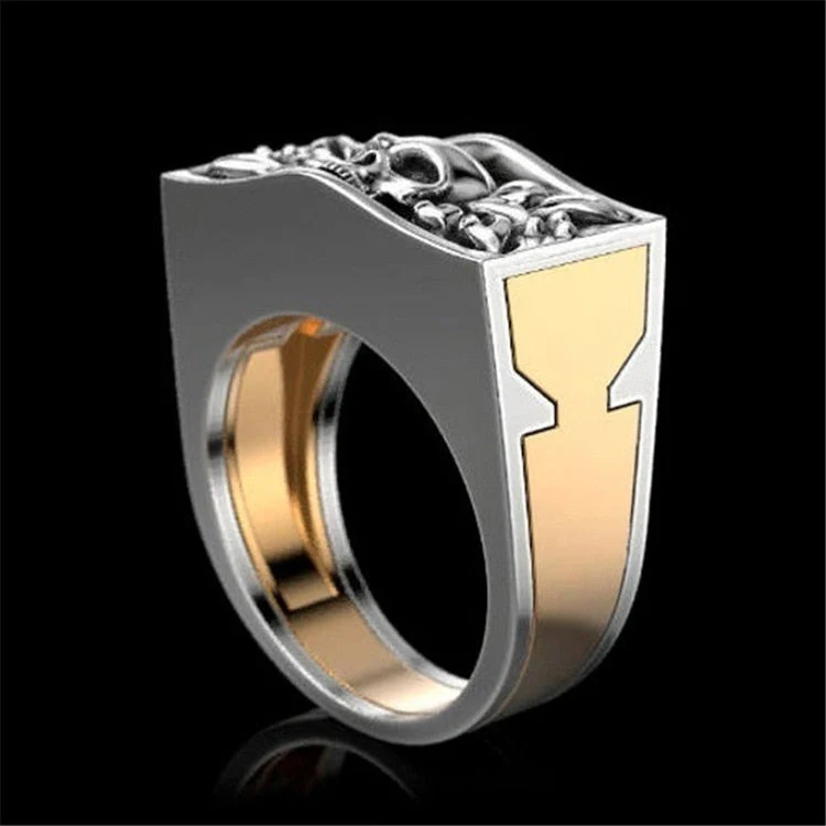 Men's Fashion Steampunk Skull Ring - Image 2
