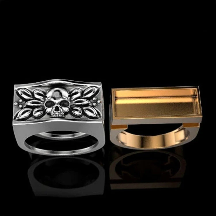 Men's Fashion Steampunk Skull Ring - Image 4