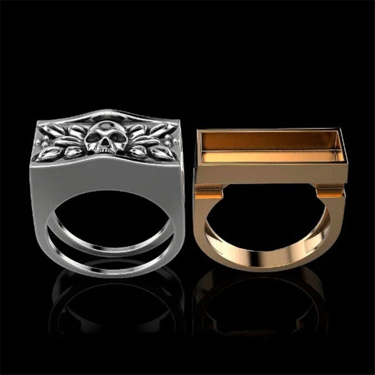 Men's Fashion Steampunk Skull Ring - Image 5