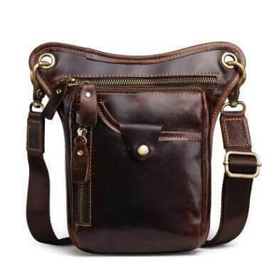 Men's Shoulder Messenger Leather Bag - Image 2