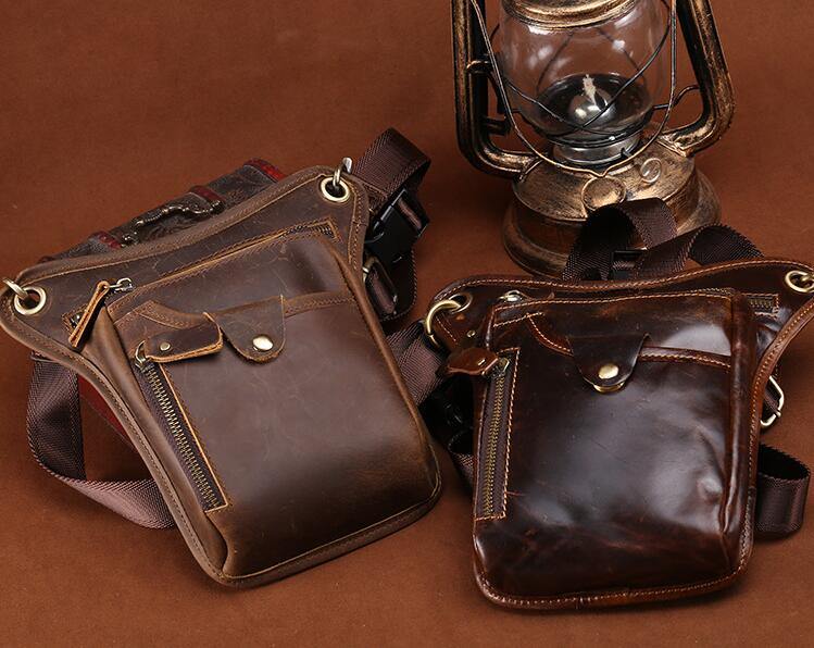 Men's Shoulder Messenger Leather Bag - Image 8