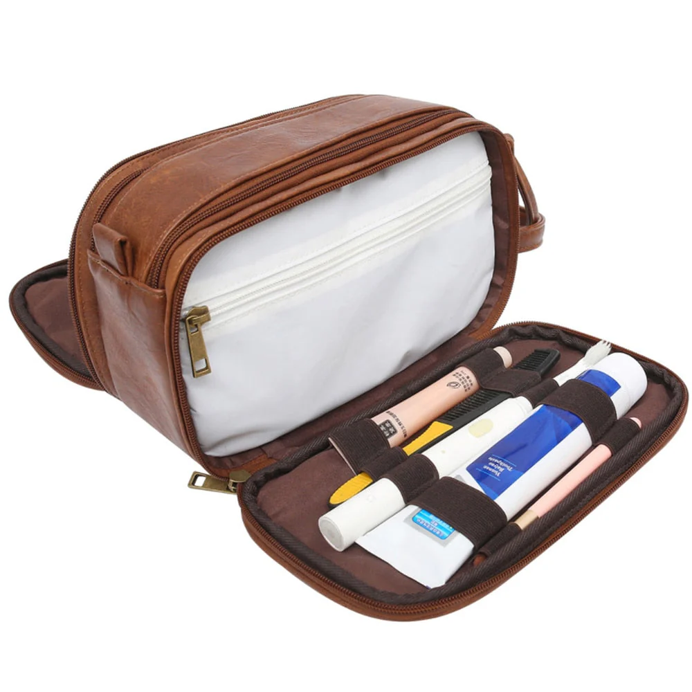Mermaid Dream Waterproof Leather Travel Makeup Storage Bag - Image 3