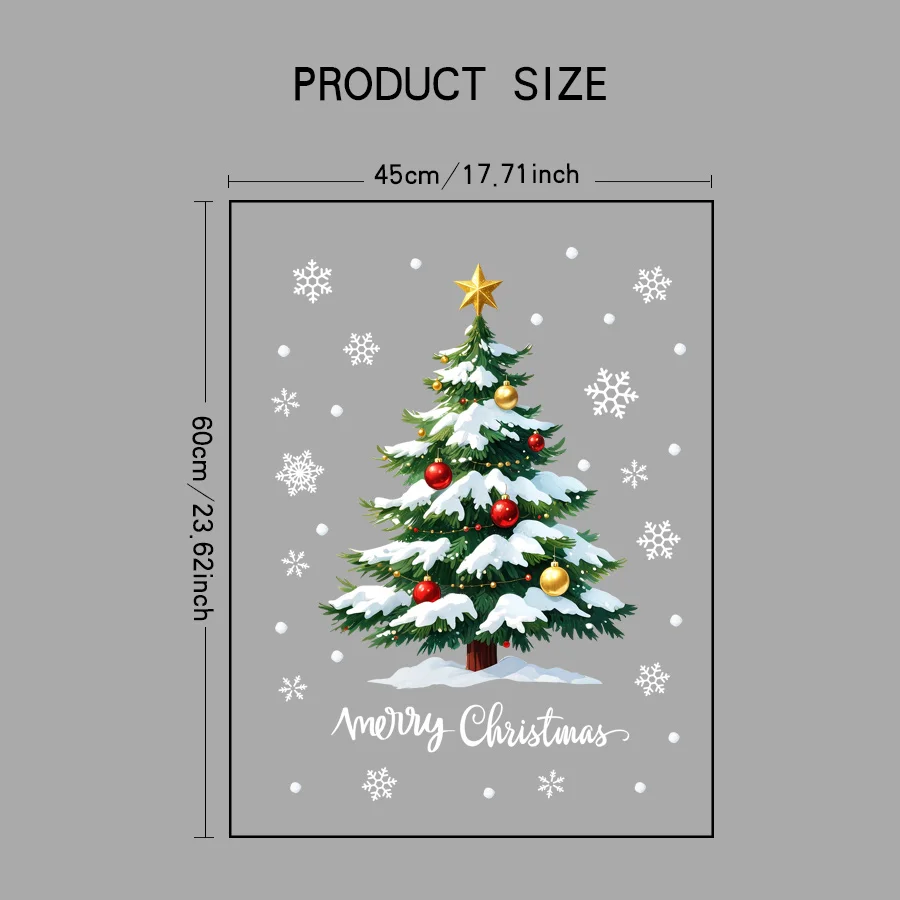 Merry Glow 3D Christmas Tree Sticker - Image 8