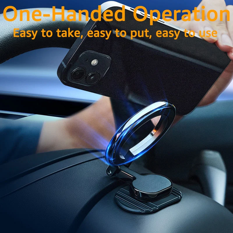 Metal Magnetic Secure Drive Car Phone Holder - Image 2