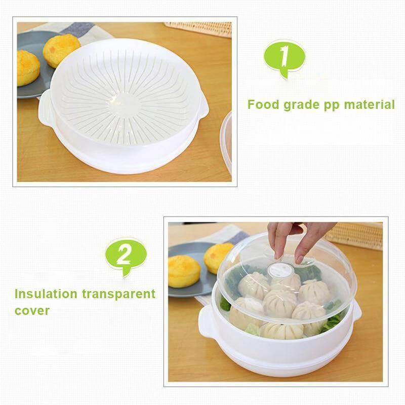 Microwave Round Steamer Heater Bowl with Lid - Image 15